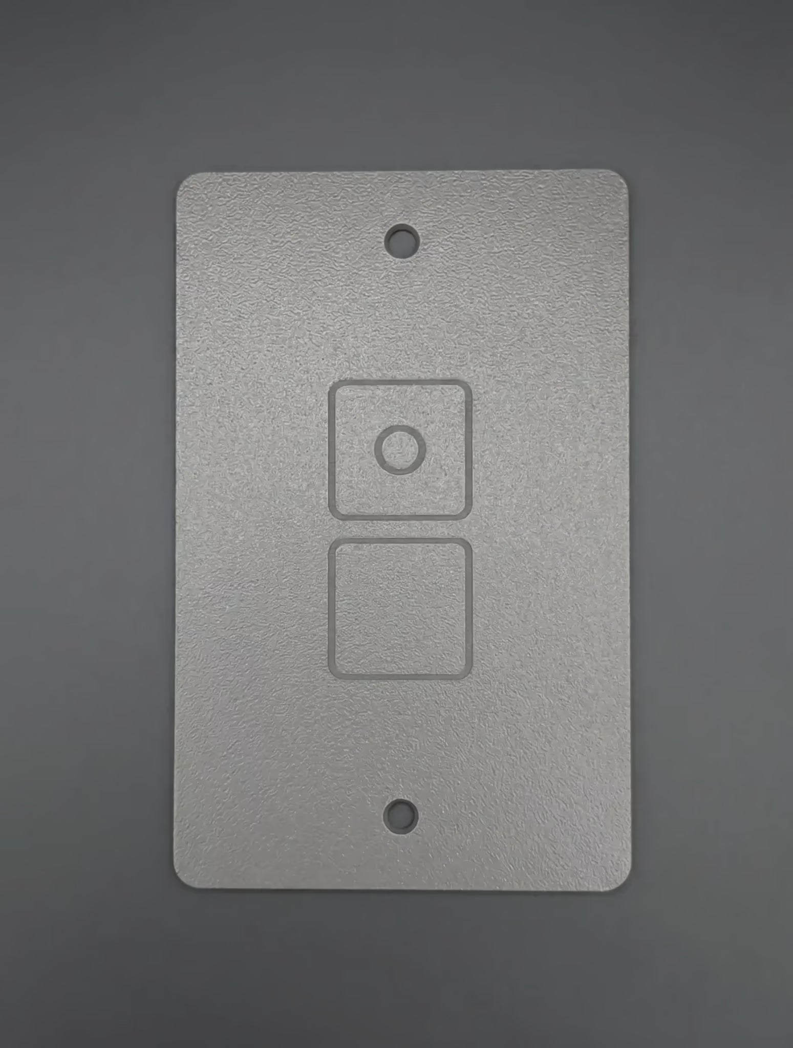 ZERONE Sand Blasted plate – high resolution logo flatlay