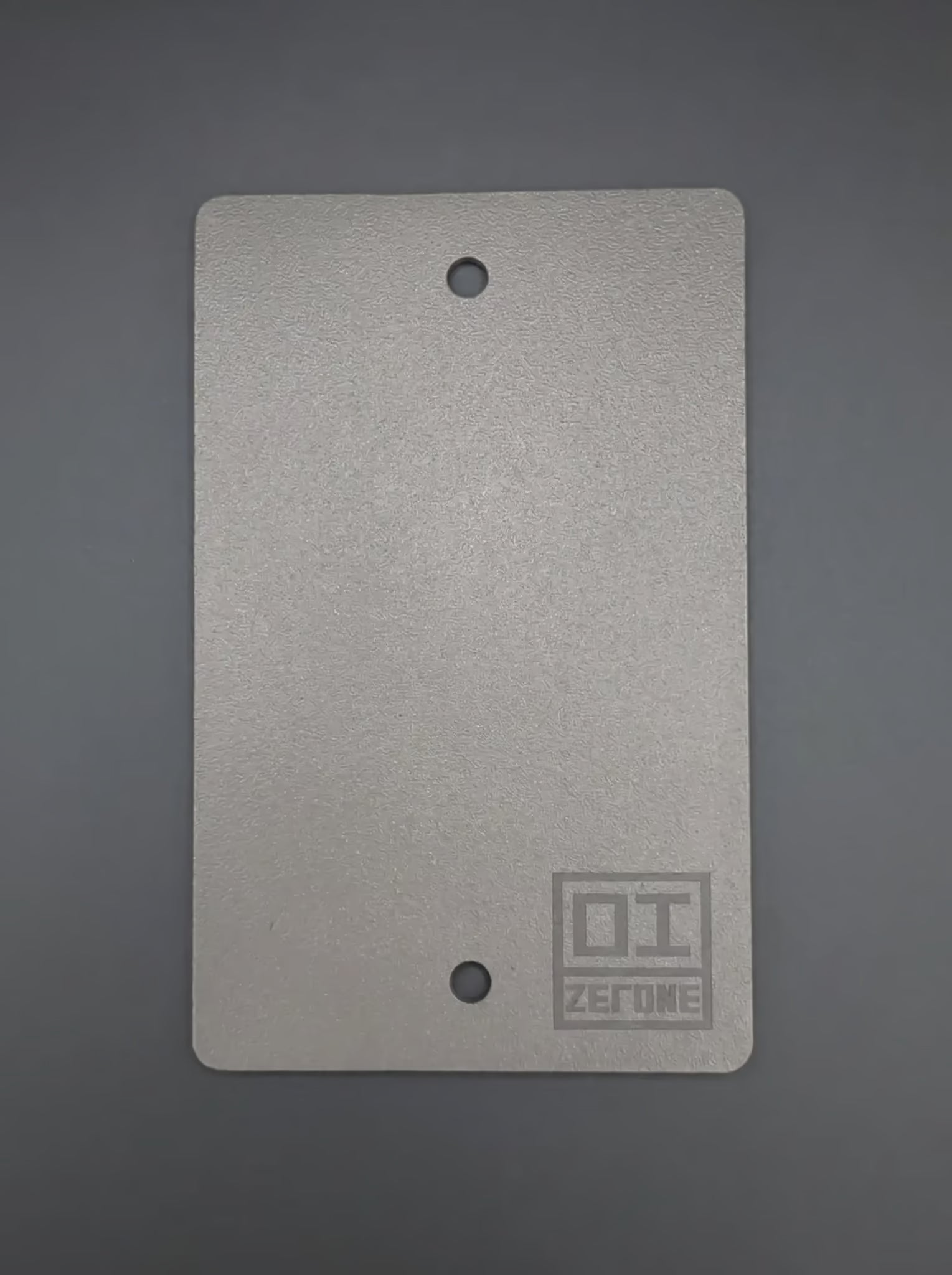 ZERONE Sand Blasted plate – back flatlay high resolution