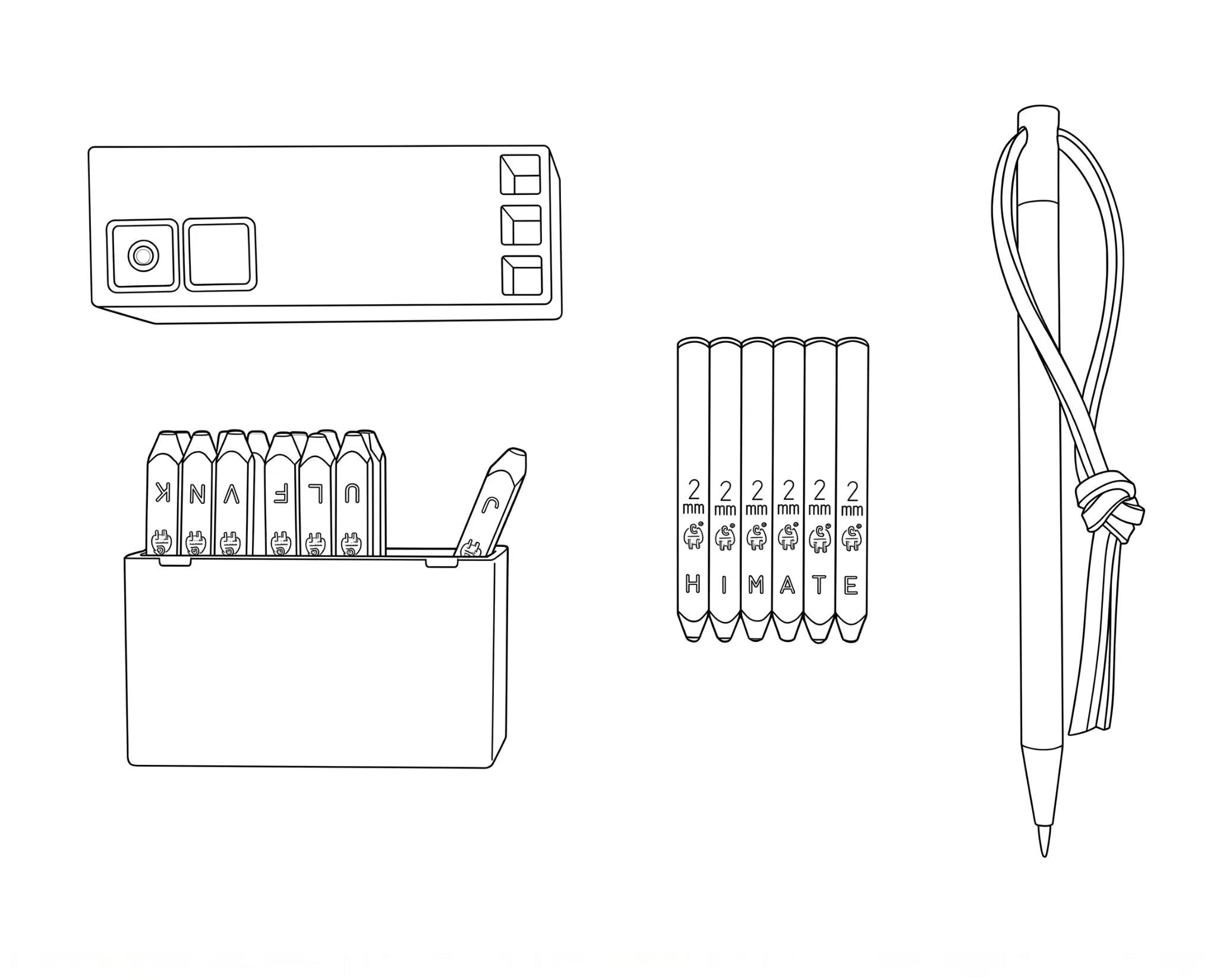 ZERONE Master Tool Kit – complete product group for titanium seed phrase storage