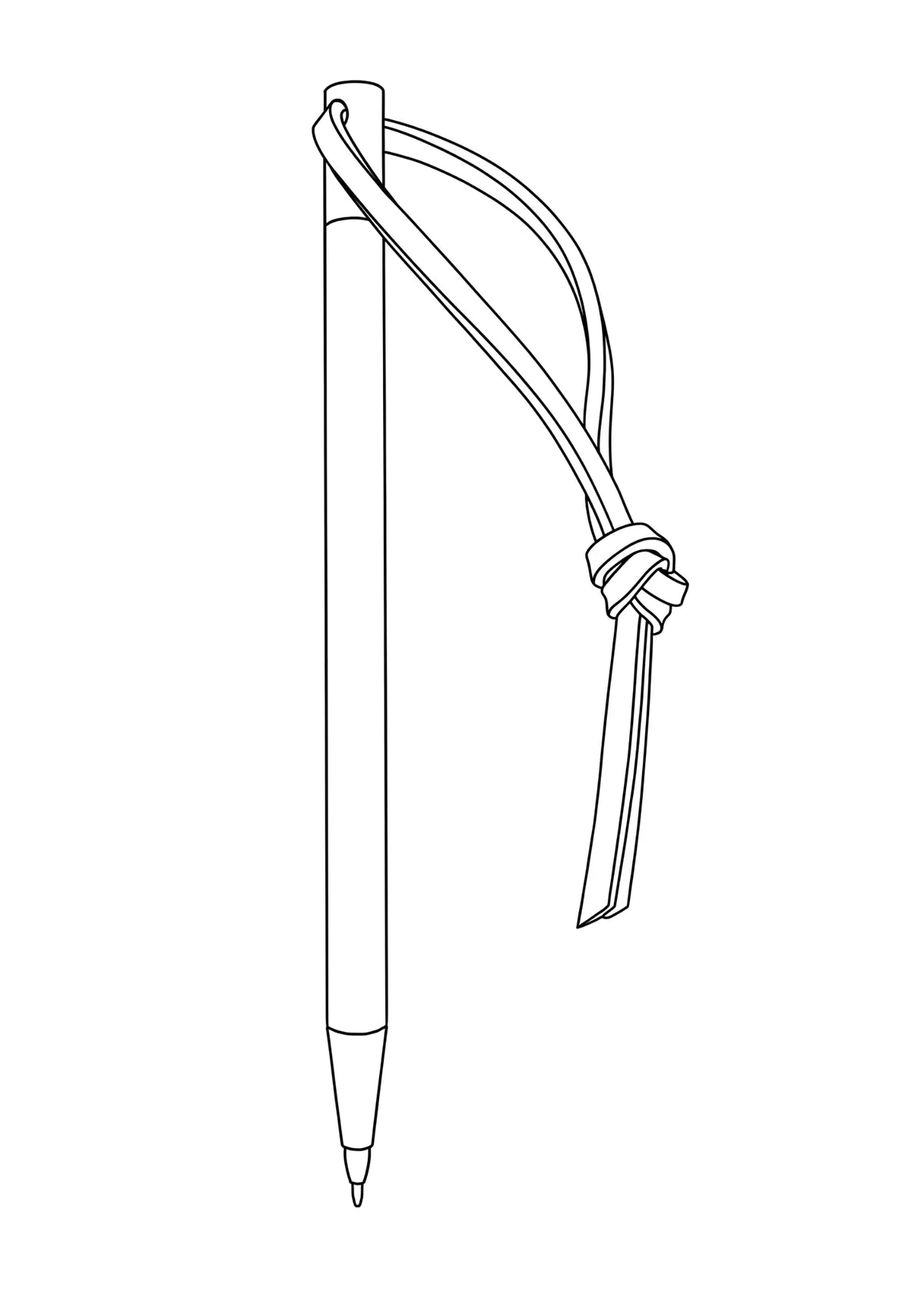 ZERONE Titanium Scribe with lanyard – main view