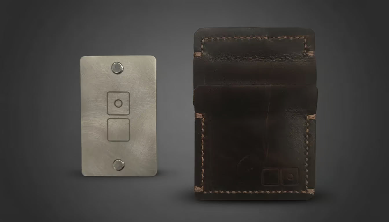 ZERONE leather wallet included in the Discreet Carry Bundle