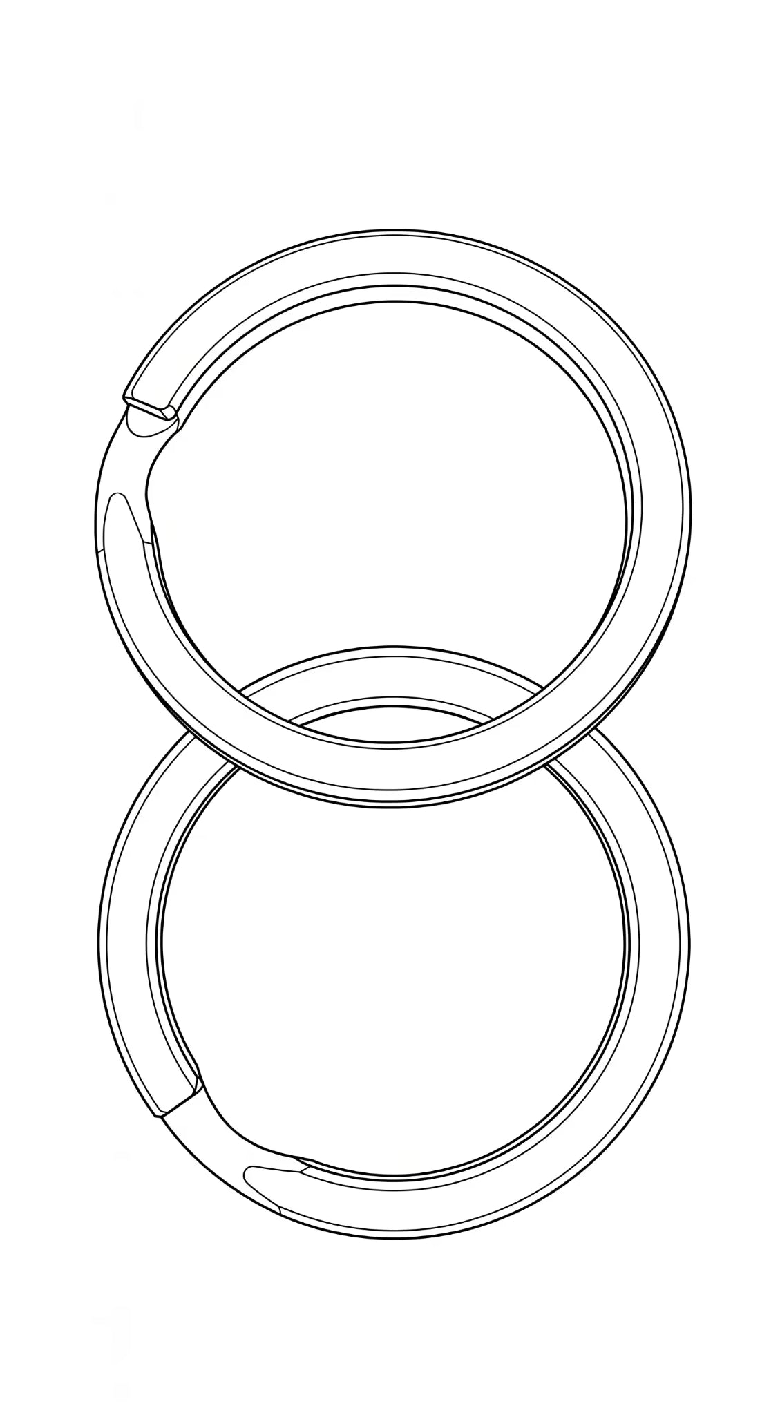 ZERONE titanium keyrings – set of 2 – illustration
